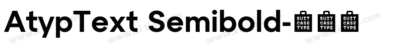 AtypText Semibold字体转换